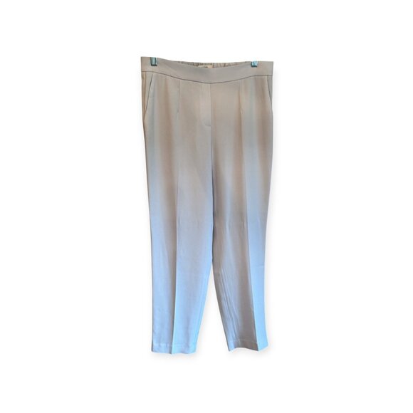 Babaton Atelier Light Blue Pull-On Pants Sz 8 Side Pockets Tapered Leg Quiet Lux - Picture 2 of 8